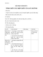 Giáo án Hóa học 10 bài 35: Thực hành tính chất các hợp chất của lưu huỳnh