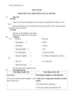 Giáo án Hóa học 10 bài 35: Thực hành tính chất các hợp chất của lưu huỳnh