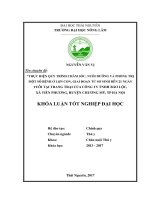 Thực hiện quy trình chăm sóc, nuôi dưỡng và phòng trị bệnh lợn con, giai đoạn từ sơ sinh đến 21 ngày tuổi tại trang trại của công ty Trách nhiệm hữu hạn Bảo Lộc, Xã Tiên Phương  huyện Chương Mỹ  Hà Nội (Khóa luận tốt nghiệp)