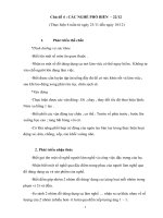 bộ giáo án chủ đề nghề nghiệp đầy đủ