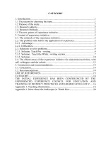 Rèn luyện kỹ năng viết trong dạy học môn tiếng anh cho học sinh lớp 8 trường THCS nga mỹ 