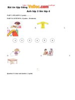 free bài tập ôn hè môn tiếng anh lớp 3 lên lớp 4 