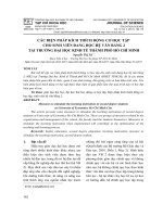 CÁC BIỆN PHÁP KÍCH THÍCH ĐỘNG CƠ HỌC TẬP  CHO SINH VIÊN ĐANG HỌC HỆ VĂN BẰNG 2  TẠI TRƯỜNG ĐẠI HỌC KINH TẾ THÀNH PHỐ HỒ CHÍ MINH