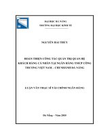 Hoàn thiện công tác quản trị quan hệ khách hàng cá nhân tại ngân hàng TMCP công thương việt nam   CN đà nẵng