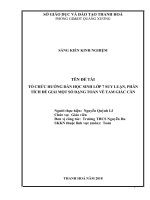 skkn tổ chức hướng dẫn học sinh lớp 7 suy luận, phân tích đề giải một số dạng toán về tam giác cân 