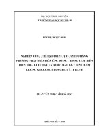 Nghiên cứu, chế tạo điện cực cus ITO bằng phương pháp điện hóa ứng dụng trong cảm biến điện hóa glucose và bước đầu xác định hàm lượng glucose trong huyết thanh 