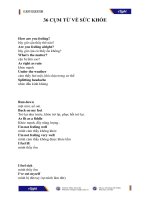 ELIGHT 36 cụm từ về sức KHỎE