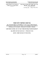 THUYẾT MINH CHUNG dự án ĐTXD mới cầu KONBRAI và xử lý sụt TRƯỢT bước thiết kế bản vẽ thi công 