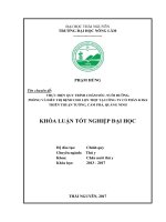 Thực hiện quy trình chăm sóc, nuôi dưỡng, phòng và trị bệnh cho lợn thịt nuôi tại công ty CP KTKS thiên thuận tường   cẩm phả   quảng ninh 