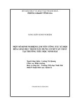 skkn một số kinh nghiệm làm tốt công tác XHHGD nhằm xây dựng cơ sở vật chất tại trường tiểu học ninh hải 