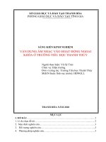 skkn vận dụng âm nhạc vào hoạt động ngoại khóa ở trường tiểu học thanh thủy 