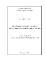 Hình ảnh con người hà nội trong truyện ngắn nguyễn khải thời kỳ đổi mới