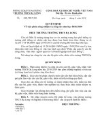 Quyet dinh phan cong chuyen mon nam hoc 2018  2019 