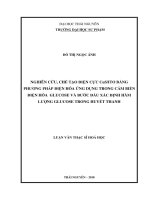 Nghiên cứu, chế tạo điện cực cus ITO bằng phương pháp điện hóa ứng dụng trong cảm biến điện hóa glucose và bước đầu xác định hàm lượng glucose trong huyết thanh 
