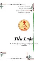 đánh giá hoạt động quản trị nguồn vốn của vietinbank