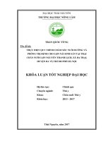 Thực hiện quy trình chăm sóc nuôi dưỡng và phòng trị bệnh cho lợn nái sinh sản tại trại chăn nuôi lợn Nguyễn Thanh Lịch, xã Ba Trại  huyện Ba Vì  thành phố Hà Nội (Khóa luận tốt nghiệp)