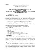 BÁO CÁO CÔNG TÁC TÀI CHÍNH THEO NGHỊ ĐỊNH 43