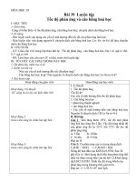 Giáo án Hóa học 10 bài 39: Luyện tập Tốc độ phản ứng và cân bằng hóa học