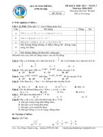 DE KSCL HOC KI 2018 2019 TAI HAI PHONG