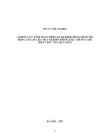 Nghiên cứu tính toán thiết kế bộ khởi động mềm cho động cơ cấp liệu máy nghiền sử dụng biến tần trong dây chuyền chế biến thức ăn chăn nuôi gia súc