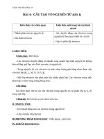 Giáo án Hóa học 10 bài 4: Cấu tạo vỏ nguyên tử