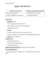 Giáo án Hóa học 10 bài 12: Liên kết ion, tinh thể ion