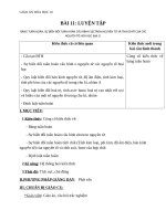 Giáo án Hóa học 10 bài 11: Luyện tâp  Bảng tuần hoàn, sự biến đổi cấu hình electron nguyên tử