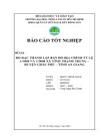ĐO ĐẠC THÀNH LẬP BẢN ĐỒ ĐỊA CHÍNH TỶ LỆ 11000 VÀ 15000 XÃ VĨNH THẠNH TRUNG – HUYỆN CHÂU PHÚ – TỈNH AN GIANG