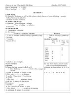 GIAO AN ON TAP TIENG ANH 8 THI DIEM