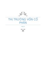 THỊ TRƯƠNG VỐN CỔ PHẦN