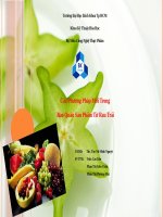 13 bien phap moi trong bao quan san pham tu rau trai