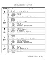 giáo án tuần 2 lớp 3