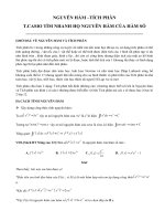 Thủ thuật casio giải nhanh trắc nghiệm toán 12   vương thanh bình   NGUYỄN hàm  TÍCH PHÂN   file word có lời giải chi tiết 