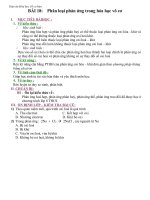 Giáo án Hóa học 10 bài 18: Phân loại phản ứng trong hóa học vô cơ