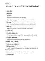 Giáo án Hóa học 10 bài 14: Tinh thể nguyên tử và tinh thể phân tử