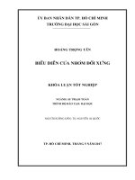 Biểu diễn của nhóm đối xứng (Khóa luận tốt nghiệp)