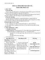 Giáo án Hóa học 10 bài 14: Tinh thể nguyên tử và tinh thể phân tử