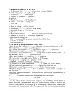 ĐỀ CƯƠNH ôn tập TIẾNG ANH 8 THÍ điểm