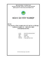 ỨNG DỤNG CÔNG NGHỆ GPS XÂY DỰNG LƯỚI ĐỊA CHÍNH XÃ HIỆP AN  THỦ DẦU MỘT TỈNH BÌNH DƯƠNG