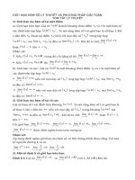 GIỚI HẠN HÀM SỐ LÝ THUYẾT VÀ PHƯƠNG PHÁP GIẢI TOÁN