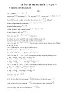 đáp án đề ôn tập học kì 1