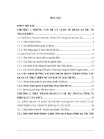 luận văn nâng cao năng lực quản lý dự án của công ty điện lực cầu giấy