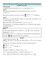 ĐẠO HÀM - Viết phương trình tiếp tuyến của đồ thị hàm số khi tiếp tuyến đi qua điểm cho trước