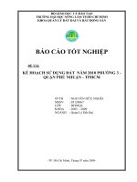 KẾ HOẠCH SỬ DỤNG ĐẤT NĂM 2010 PHƯỜNG 3  QUẬN PHÚ NHUẬN  TPHCM