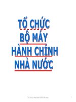 Slide Bài giảng Tổ chức bộ máy Hành chính nhà nước