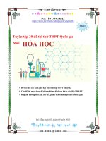 Tuyển tập đề thi thpt QG môn hóa