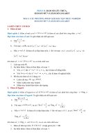 các phương pháp giải bài tập trắc nghiệm hàm số mũ và hàm số logarit