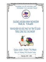 SKKN Kinh nghiệm về việc phát huy tính tự quản trong công tác chủ nhiệm