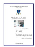 Báo cáo thực tập Nhà thuốc Thảo Nhung