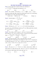 bài tập cận dụng cao môn toán